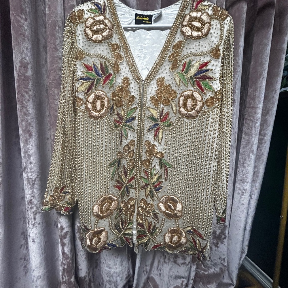 BEAUTIFUL BEADED EVENING JACKET